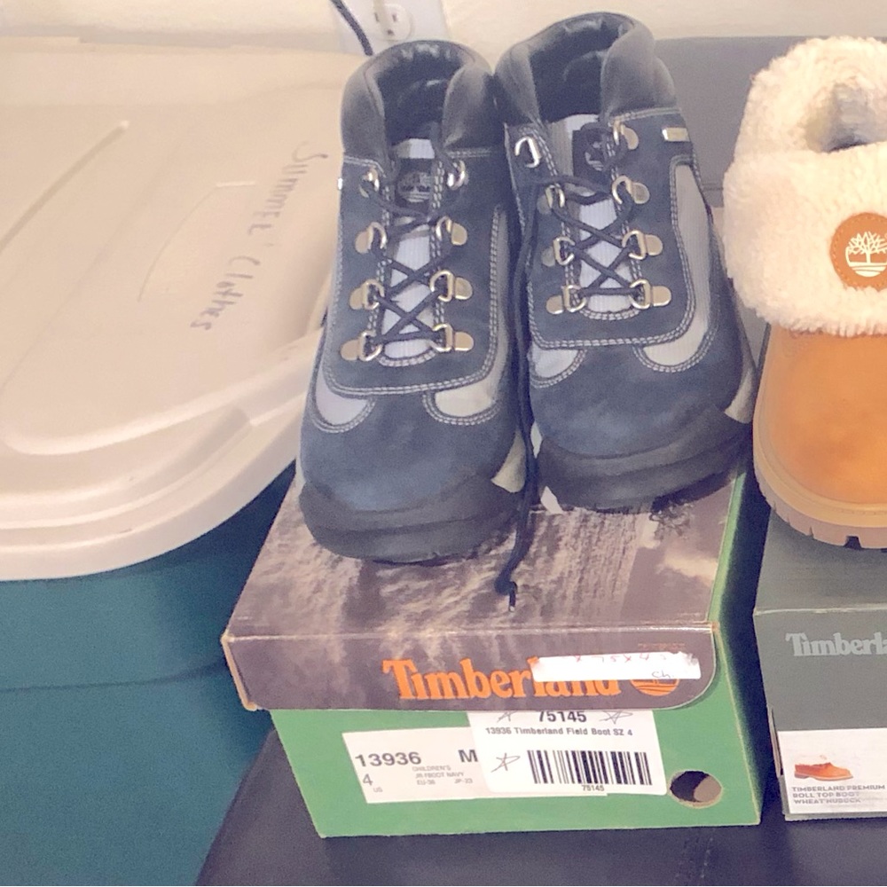 Blue Timberland Boots for Boys